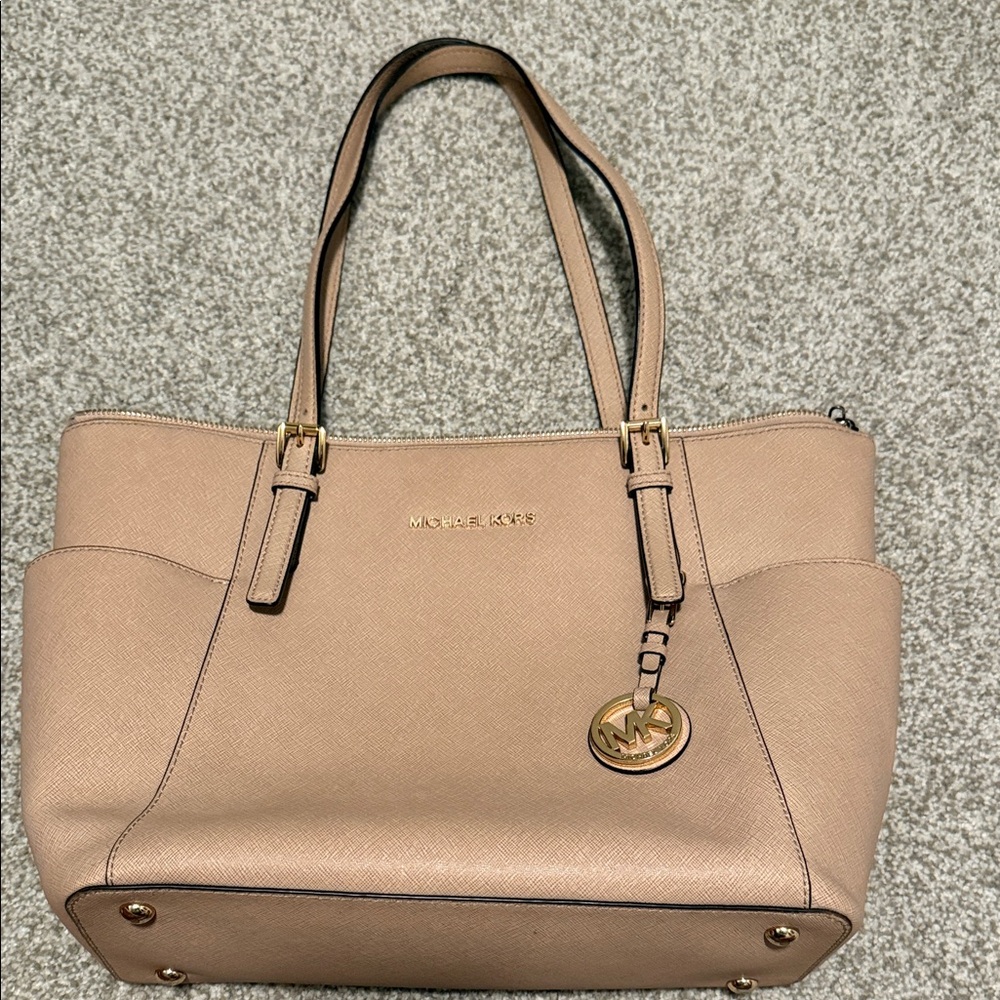 Michael Kors Beige Leather Handbag